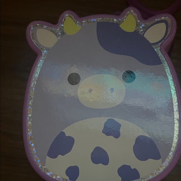 Squishmallows Purple and Yellow Cow keychain - Picture 1 of 1